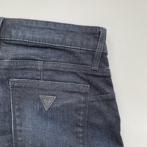 Guess Women’s Curve X Mid Rise Boot Cut Jeans In Dark Indigo Denim Size 27 - Picture 14 of 14